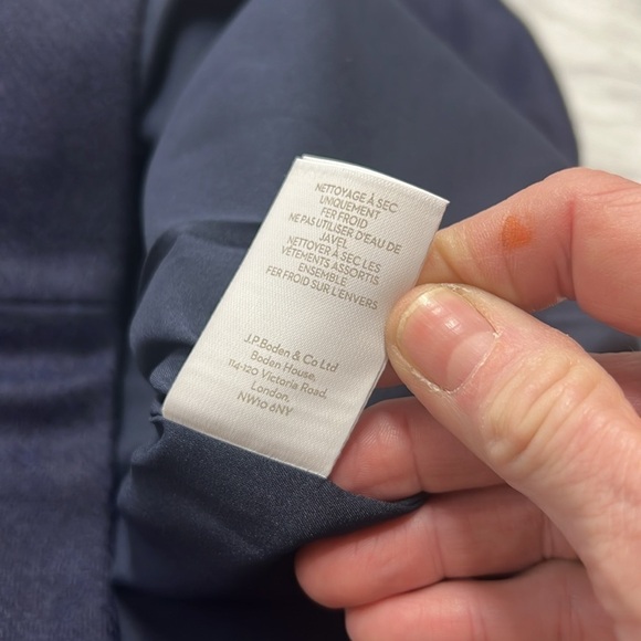 Boden NWT Navy British Tweed Pencil Skirt Size 8P - Picture 5 of 12